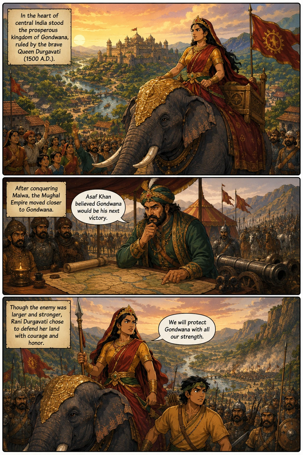 Rani Durgavati, page 31